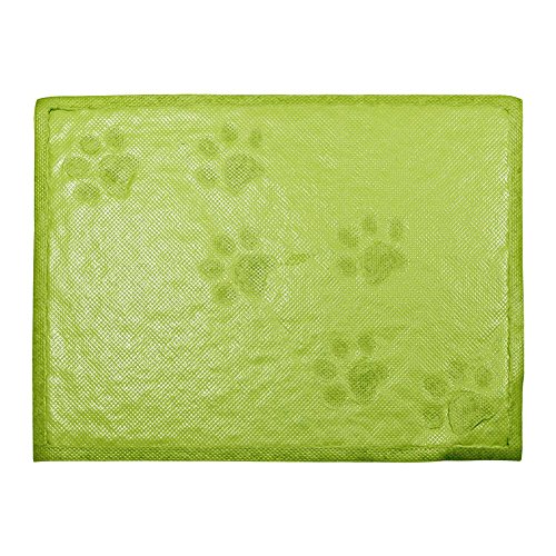 Kentop - Alfombra refrescante para Mascotas, Felpudo de Entrada para Gato, Perro, Animales de compañía, diseño de Garra de Gato, PVC, 30 x 40 cm, Color Verde
