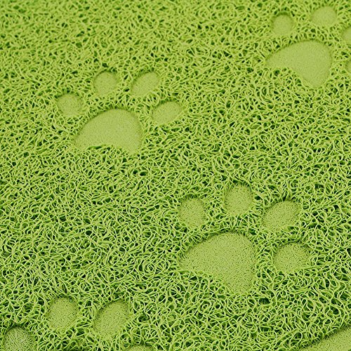 Kentop - Alfombra refrescante para Mascotas, Felpudo de Entrada para Gato, Perro, Animales de compañía, diseño de Garra de Gato, PVC, 30 x 40 cm, Color Verde