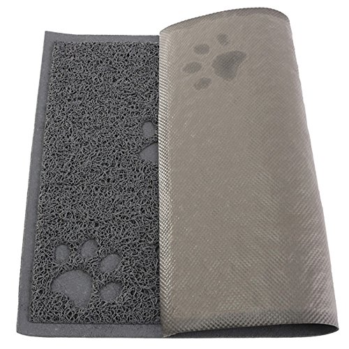 Kentop - Alfombra refrescante para Mascotas, Felpudo de Entrada para Gato, Perro, Animales de compañía, diseño de Garra de Gato, PVC, 30 x 40 cm, Color Verde