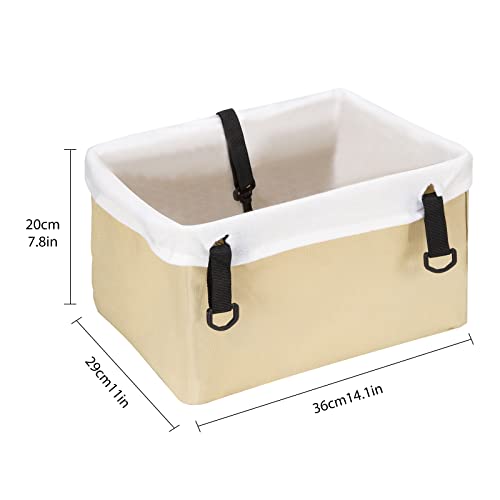 Kesntto Asiento de Coche para Perro, Bolsa de Transporte para Mascotas, Asiento del Coche de Seguridad para Mascotas Perro Gato Plegable Lavable Viaje Transportín