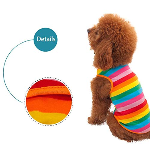 LahAd Verano Ropa para Perros Ropa para Gatos Verano Ropa de Perro Abrigo de Perro Ropa para Perros Ropa de Perro para el Verano Cachorro Abrigo 2,Small