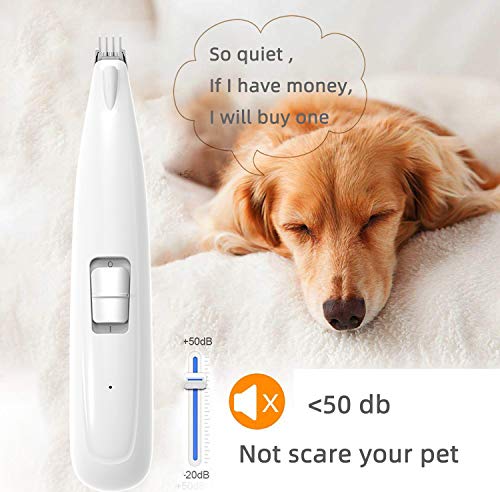 LAKHAH Cortadora de Pelo para Mascotas Afeitadora eléctrica para Mascotas Afeitadora de Pelo para Perros y Gatos Recargable