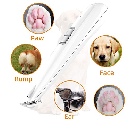 LAKHAH Cortadora de Pelo para Mascotas Afeitadora eléctrica para Mascotas Afeitadora de Pelo para Perros y Gatos Recargable