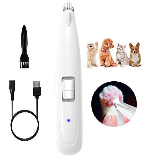 LAKHAH Cortadora de Pelo para Mascotas Afeitadora eléctrica para Mascotas Afeitadora de Pelo para Perros y Gatos Recargable