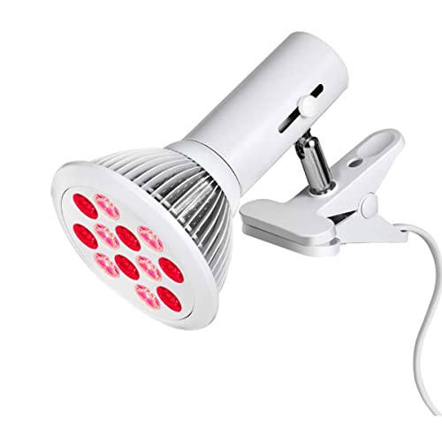Lámpara Terapia de Luz Roja Con Soporte, Bombillas Fototerapia LED de Infrarrojo Cercano 660 Nm Y de Infrarrojos 850 Nm Con Control Remoto, Para El Cuidado de La Piel Con Alivio del Dolor Muscular