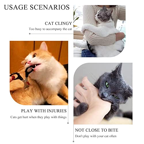 LanYing 5 Piezas Juguetes de Hierba Gatera Juguetes Hierba Gatera Juguetes para Gatos Interactivos Rascar el Gato Jugar Masticar Limpiar Los Diente