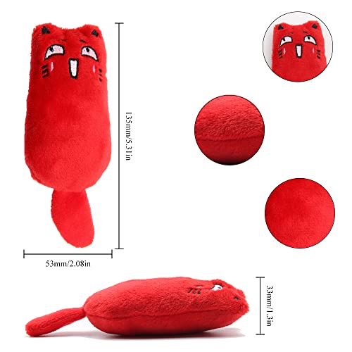 LanYing 5 Piezas Juguetes de Hierba Gatera Juguetes Hierba Gatera Juguetes para Gatos Interactivos Rascar el Gato Jugar Masticar Limpiar Los Diente
