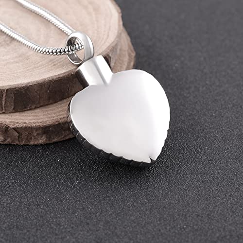 Lcgbw Colgantes para Cenizas Collar De Urna De Cremación De Acero Inoxidable para Colgante De Cenizas, Corazón De Amor, Cachorro, Perro, Mascota, Estampado De Pata, Siempre En Mi Corazón, Joyería