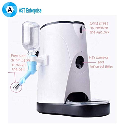LCSD Máquina de alimentación automática de monitoreo inteligente for mascotas, gato, cachorro, video cuantitativo temporizado for perros, dispositivo de alimentación for mascotas, suministros for gato