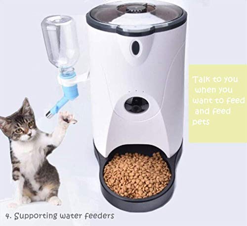 LCSD Máquina de alimentación automática de monitoreo inteligente for mascotas, gato, cachorro, video cuantitativo temporizado for perros, dispositivo de alimentación for mascotas, suministros for gato