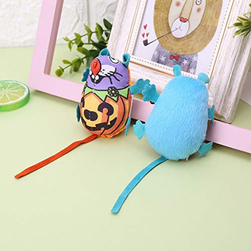 LEEleegang Juguete de juguete para mascotas con gato gordo, gatito, juguete colorido, gato con gato de menta