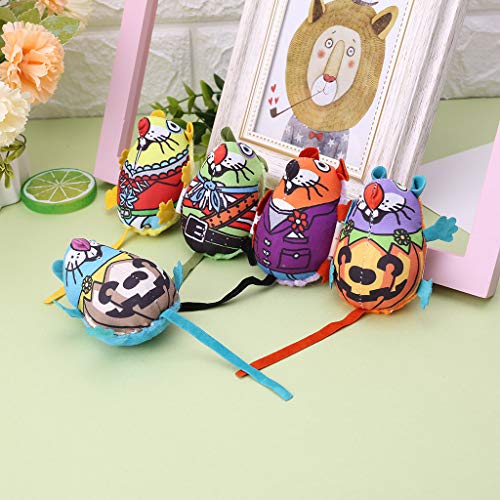 LEEleegang Juguete de juguete para mascotas con gato gordo, gatito, juguete colorido, gato con gato de menta