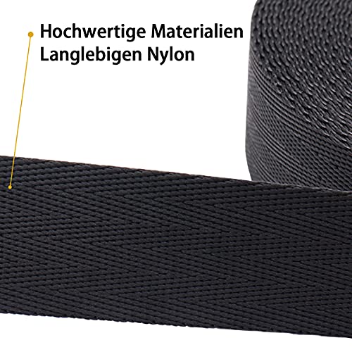 Leeyunbee 15M Cuerda de Adiestramiento para Perros, Correa de Perro Resistente Robusto, Correa Perro Larga Nylon, Correa de Entrenamiento para Perros Grandes y Pequeños (Negro)