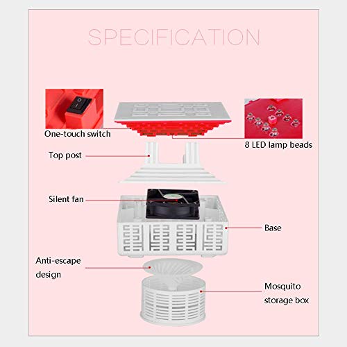LGOO1 Sin radiación electrónica USB repelente de mosquitos Máquina mujeres embarazadas bebé fotocatalizador Mosquito Killing lámpara Control de plagas cerrojillo con ventilador de aspiración 2.5W Repe