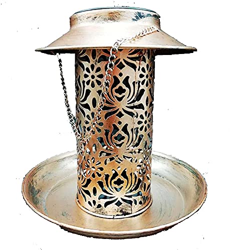 LHJCN Comedero para pájaros a Prueba de Animales, comederos para pájaros, Poste, jardín, Patio, decoración artística, decoración Exterior, decoración Colgante, Ventana, repisa, Patio Trasero, porc