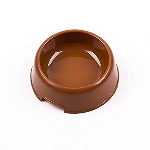 LHQ-HQ Viaje del Perro Pet Bowl Secos recipientes de Comida for Gatos Comederos al Aire Libre Fuente del Agua Potable del Perro casero del Plato alimentador Buena (Color : Brown)