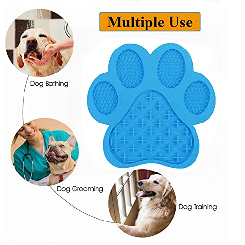 Lick Mat para Perros Almohadilla Comer Lento Mascotas Silicona Alfombrilla de alimentación Lenta Alfombrilla para lamer mascotas para perros y gatos Tapetes de alimentación lenta para perros 1 Piezas