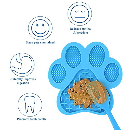 Lick Mat para Perros Almohadilla Comer Lento Mascotas Silicona Alfombrilla de alimentación Lenta Alfombrilla para lamer mascotas para perros y gatos Tapetes de alimentación lenta para perros 1 Piezas