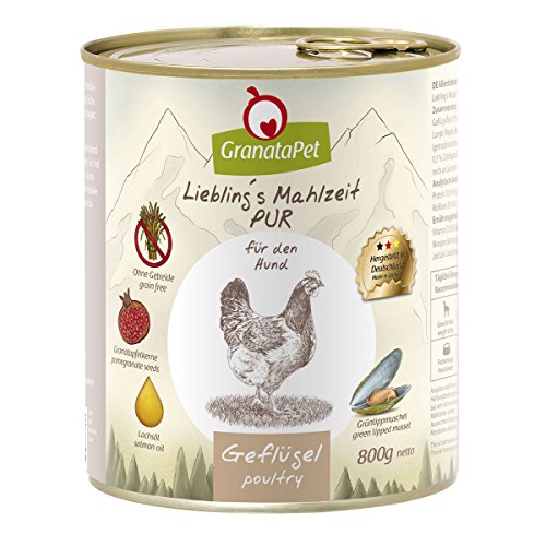 Liebling´s Mahlzeit 's Favoritos Molido Tiempo húmedo Forro Aves Pur, 6 Pack (6 x 800 g)