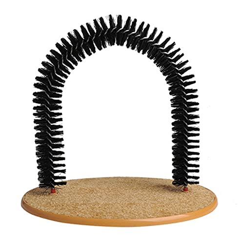 Lilangda Arco Rascador para Gatos, Masajeador De Gatitos Y Arco para Rascar para Mascotas Auto-Aseo con Almohadilla para Rascar En La Parte Inferior, Gatos Y Gatitos Juguetones