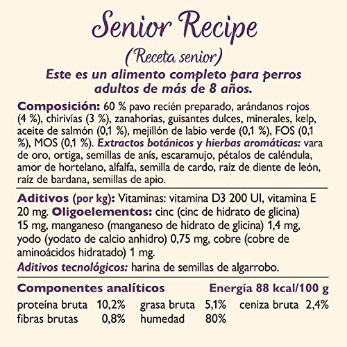 Lily's Kitchen Senior Recipe Wet Dog Food (6 x 400 g)