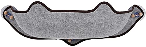 LIOYUHGTFY Cama Hamaca para Gato Estantes Camas Colgantes para Mascotas Gatos Ventana soleada Montaje de Asiento Hamaca Ventana Tumbona con ventosas Estante Asiento Camas Jaula cálida para hurón 727