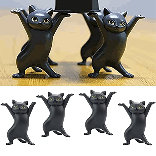 LITU 1 Pieza Danza del Ataúd del Gato Levantó el Ataúd Bailando Pallbearers Soporte para Bolígrafos de Oficina Lleva el Ataúd Gato + 1 Ataúd 5.5CM