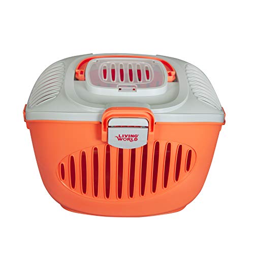 LIVING WORLD Trasportín Paws 2 Go, Color Salmon y Gris