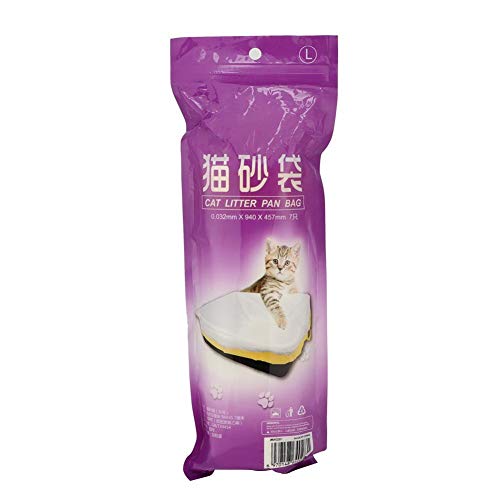 Longzhou Bolsas de Arena para Gatos, 2 Paquetes Bolsas de Arena para Gatos Bolsas de Arena para Gatos con cordón Suministros para Mascotas para Gatos(M)