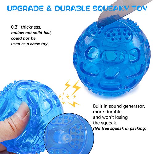 Louvra Pelota Perro Impermeable Bola Inflable Goma Juguete Perro, el Diámetro 7.5cm, 3 Piezas