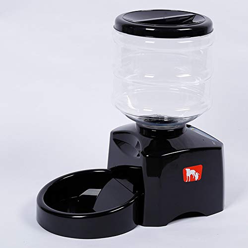 LTLDGM Alimentador Automático Inteligente del Perro Casero 5.5l, Cuenco De Consumición Automático De Alimentación De La Máquina Cuantitativa De La Sincronización del Registro