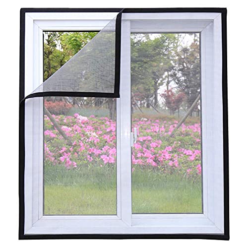 L.TSA Red de protección para Gatos Red de protección de Ventana para Gatos, Malla de Malla autoadhesiva para Ventana, Anti-Mosquitos, Semitransparente, Cortada a la medida-120x150cm