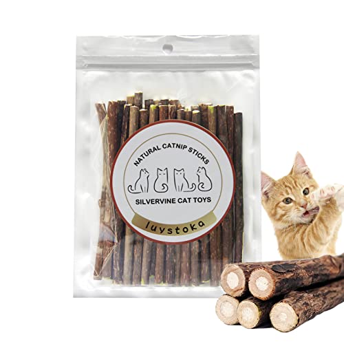 luystoka Matatabi Silvervine - Palo de madera para gatitos (30 unidades)