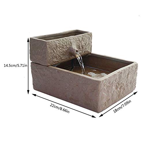 LXTIN Fuente de Agua para Gatos - Dispensador de Agua Inteligente de cerámica, 1.9L de Gran Capacidad, Productos de higiene para Gatos, Agua de circulación automática (Color: Marrón)