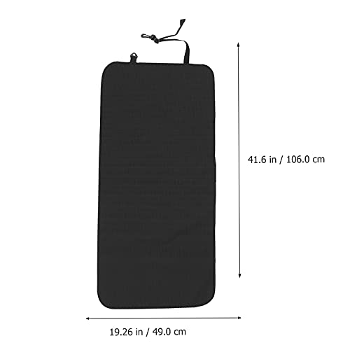 M I A Funda protectora para asiento delantero de mascotas para asiento de perro contra la piel de barro y agua para asiento trasero para coches (color negro)