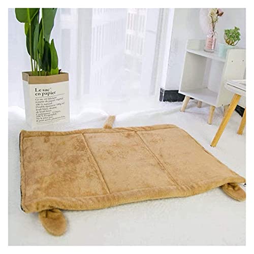 M3 Decorium Cama para Mascotas Cat Nest Four Seasons Universal Lindo Creativo Cat Cat House Cat Mat Mat Sleeping Mascota Gusano Gato Túnel (Color : Yellow, Size : 55x30x27CM)