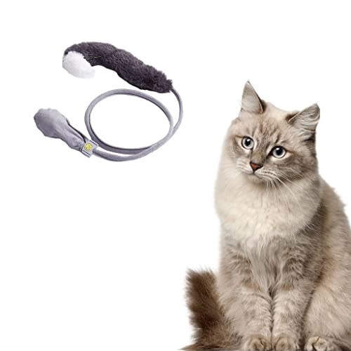 MagiDeal Juguetes para Gatos en Movimiento, Juguete para Gatos, Juguetes para Gatos de Interior, Control Manual de Gatos - Rabo de Gato