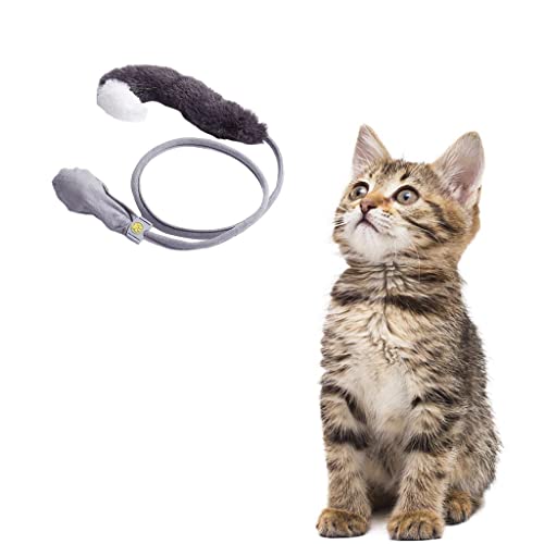 MagiDeal Juguetes para Gatos en Movimiento, Juguete para Gatos, Juguetes para Gatos de Interior, Control Manual de Gatos - Rabo de Gato