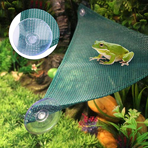 Malla Reptil Hamaca, Triangular Colgante Reptil Hamaca Lagarto Hamaca Tumbona Verde(M)
