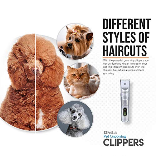 Maquina Cortar Pelo Perros Profesional Cortapelos Perros Esquiladora Perro Corta Pelo para Perro Maquina de Pelar Perros Cortapelo Perro Cortador de Pelo para Perros Gatos Mascotas Dog Clippers