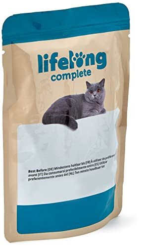 Marca Amazon - Lifelong Alimento completo para gatos adultos - Collección Tierra (72 x 85gr )