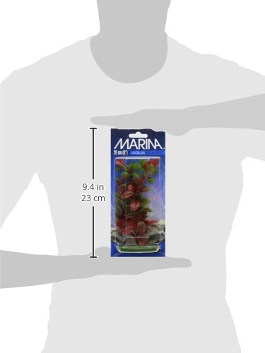 Marina Plantas Plásticas Aquascaper Medianas Ludwigia Roja, 20 cm