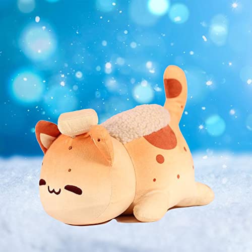 Meow Meow Rellenos Plushies Aphmau Comida para gatos Meemeows Donut Plushy Cat Coke Hamburguesa Papas Cola Cola Gato Unicornio Dragón Hombre lobo (Pan Cat)