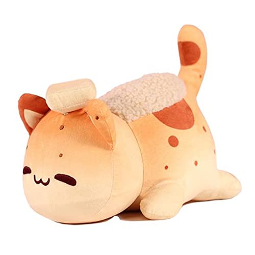 Meow Meow Rellenos Plushies Aphmau Comida para gatos Meemeows Donut Plushy Cat Coke Hamburguesa Papas Cola Cola Gato Unicornio Dragón Hombre lobo (Pan Cat)