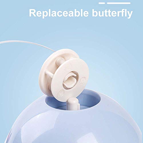 MEROURII Juguete de Mariposa para Gato,Juguete Interactivo para Gatos de Interior con Mariposa Giratoria de 360° para Mascotas