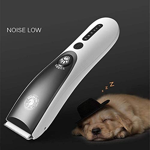 MGWA Clippers de Aseo de Mascotas Bajo Ruido Recargable De Belleza Gato Eléctrico del Perro Casero Corte De Pelo Animal Clippers Pelo De La Máquina De Carga USB For Mascotas Pelo Trimmer 17.5 * 4.4 *
