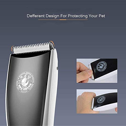 MGWA Clippers de Aseo de Mascotas Bajo Ruido Recargable De Belleza Gato Eléctrico del Perro Casero Corte De Pelo Animal Clippers Pelo De La Máquina De Carga USB For Mascotas Pelo Trimmer 17.5 * 4.4 *