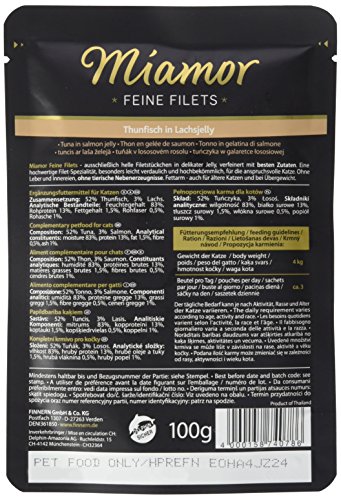 miamor | filets Atún finas en salmón Jelly | 24 x 100 g
