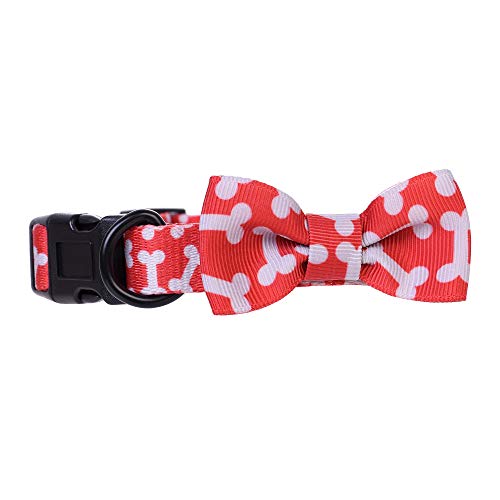 Mile High Life | Collar de Pajarita para Perro | Collar para Gato | Tela Suave y Lisa con diseños contemporáneos | Extra pequeño/pequeño/Mediano