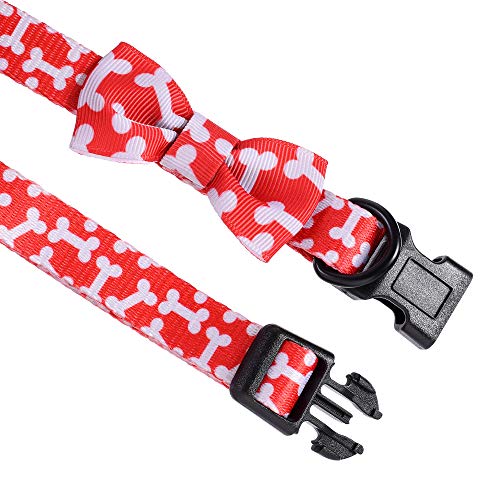 Mile High Life | Collar de Pajarita para Perro | Collar para Gato | Tela Suave y Lisa con diseños contemporáneos | Extra pequeño/pequeño/Mediano